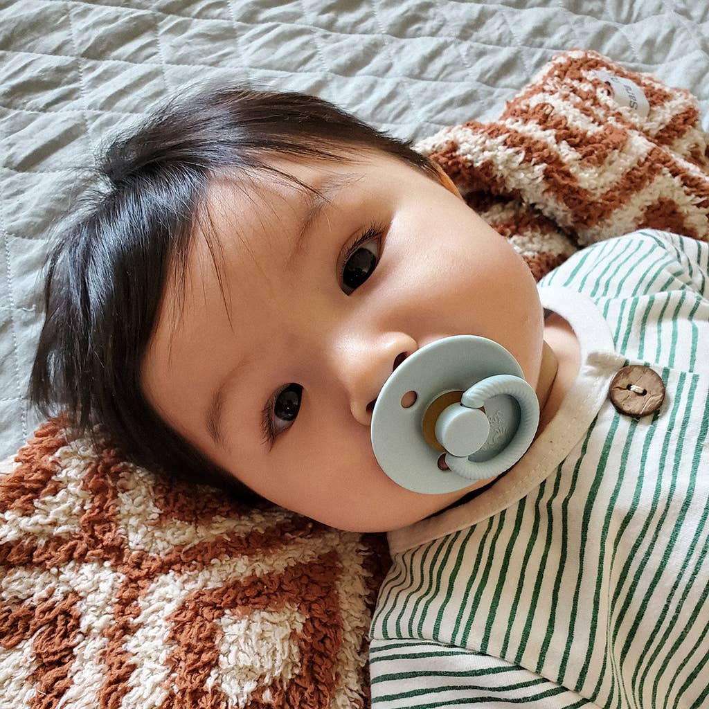 *NEW SIZE* Itzy Soother™ Natural Rubber Paci Sets: Coconut + Toast
