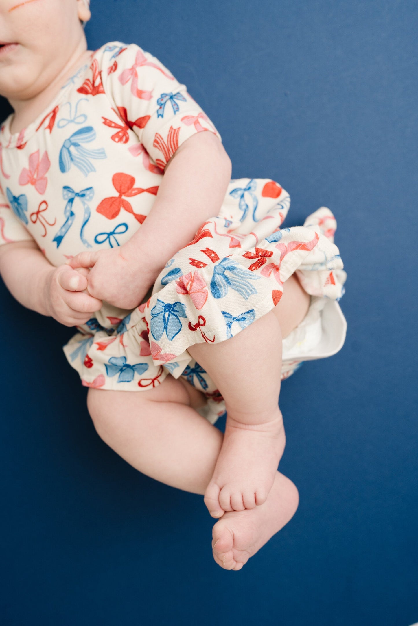 USA Bows Short Sleeve Bodysuit Bamboo Dress
