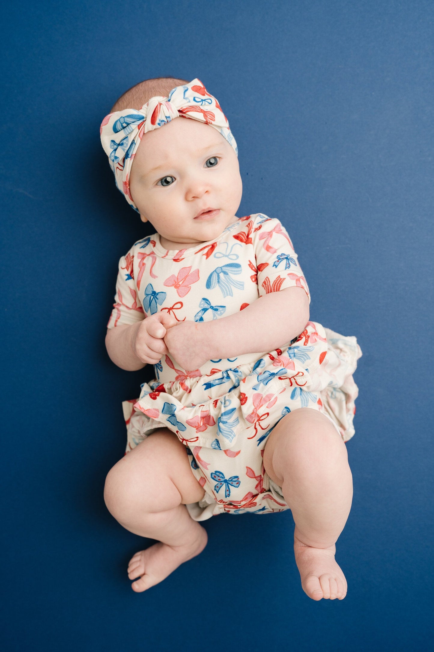 USA Bows Short Sleeve Bodysuit Bamboo Dress