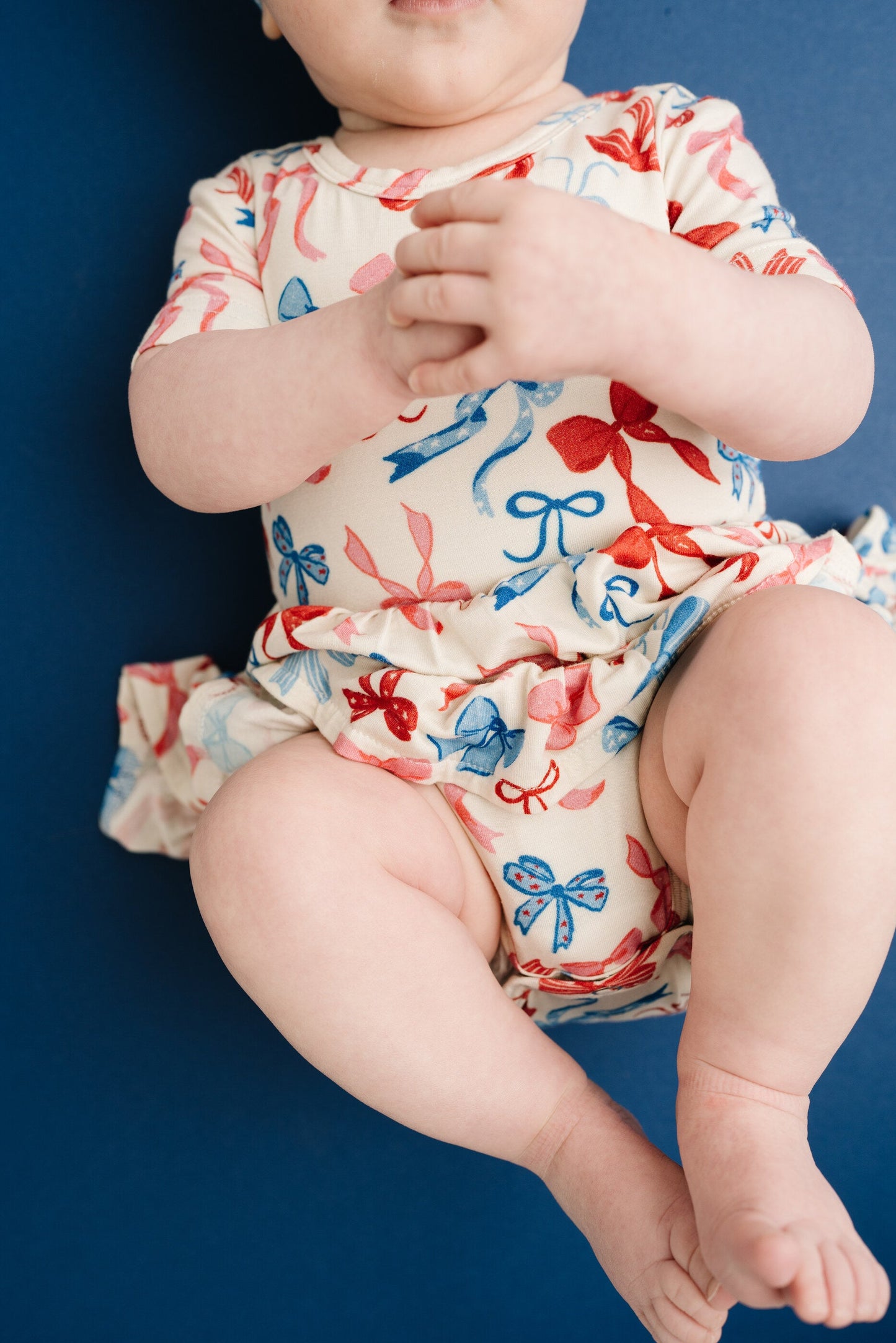 USA Bows Short Sleeve Bodysuit Bamboo Dress