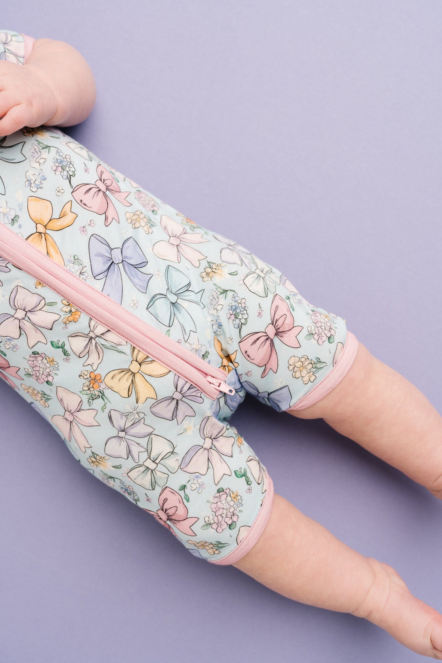 Spring Bows Bamboo Short Romper