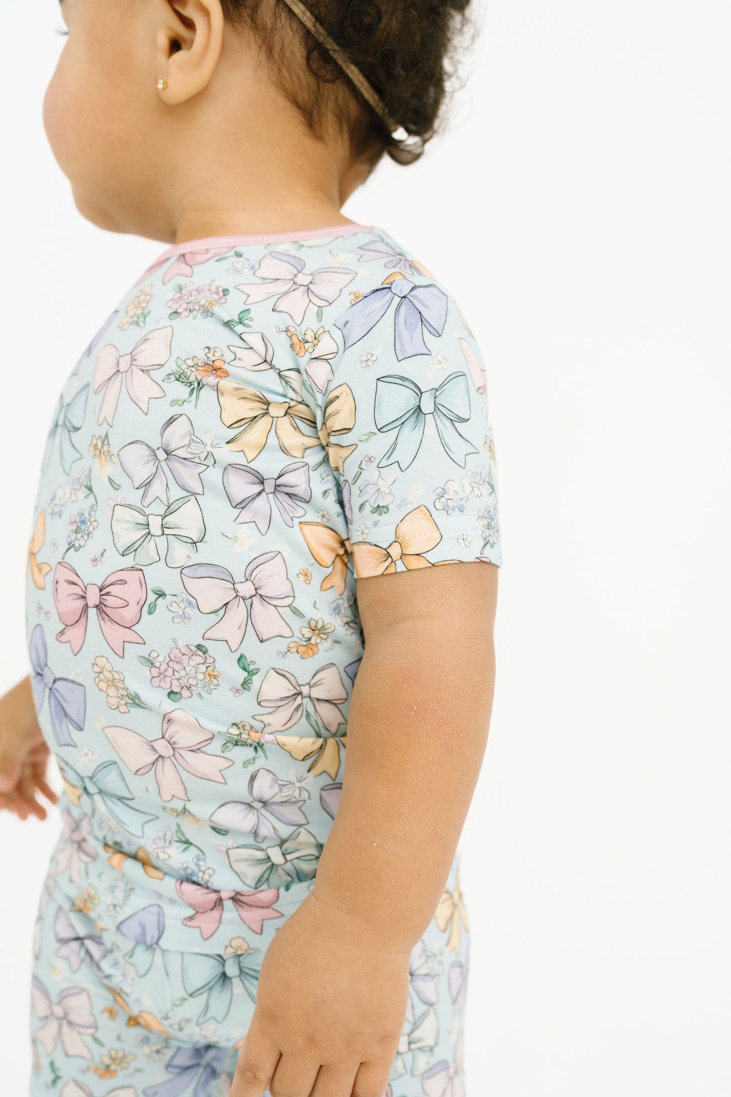 Spring Bows Bamboo Shorts Set