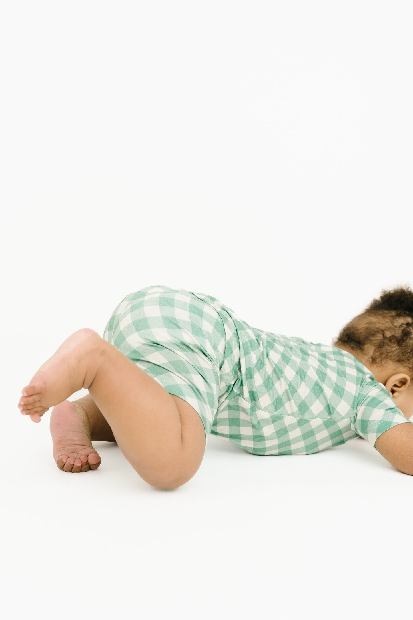 Fern Plaid Bamboo Shorts Set