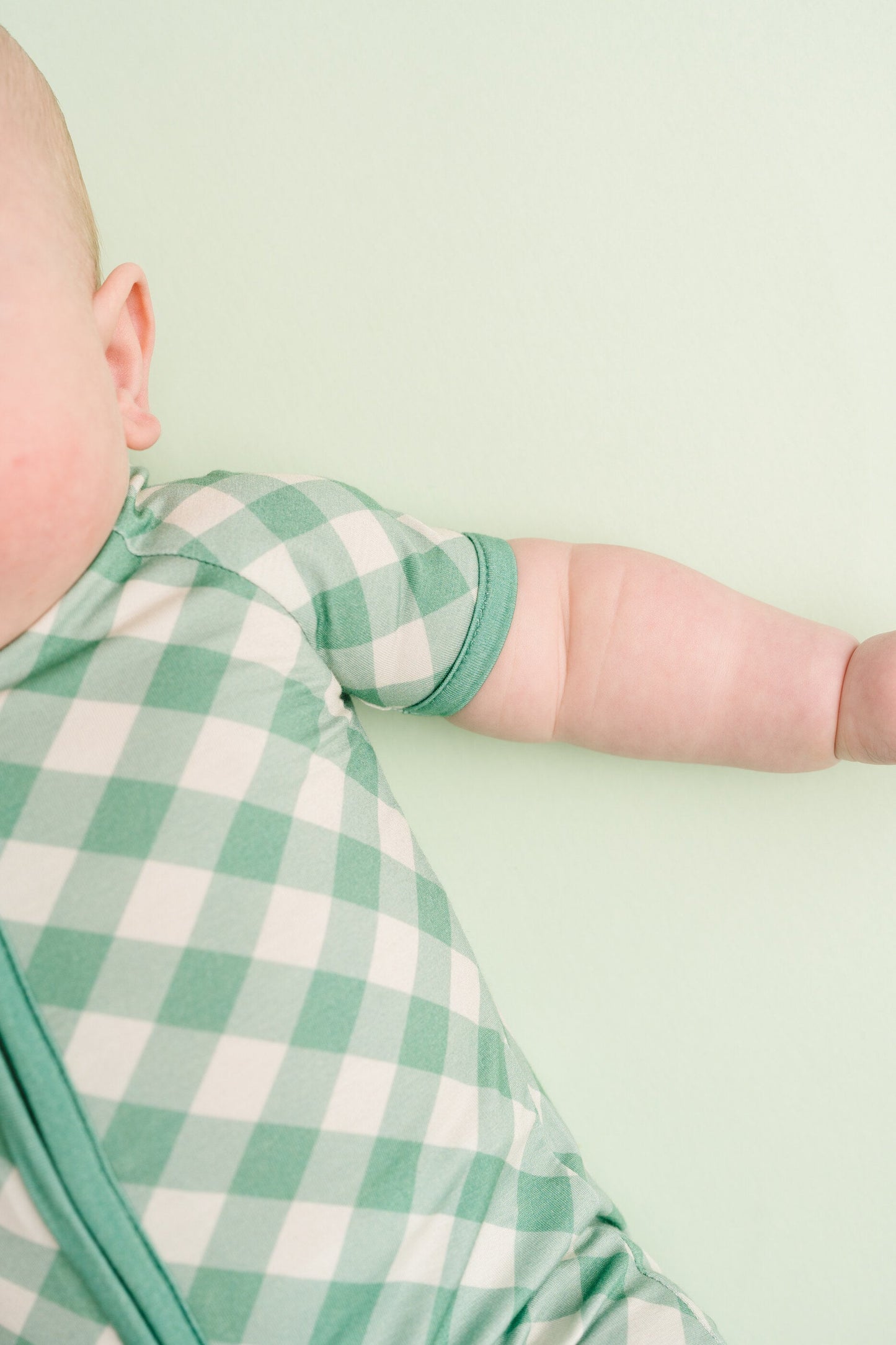 Fern Plaid Bamboo Short Romper