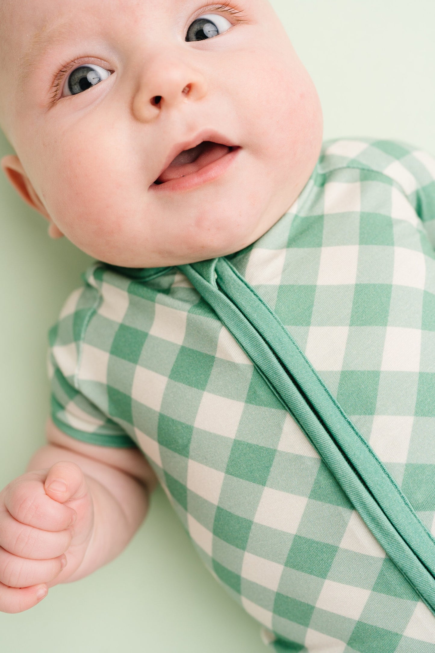 Fern Plaid Bamboo Short Romper