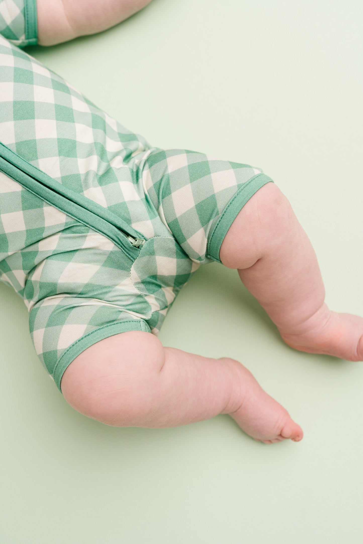 Fern Plaid Bamboo Short Romper
