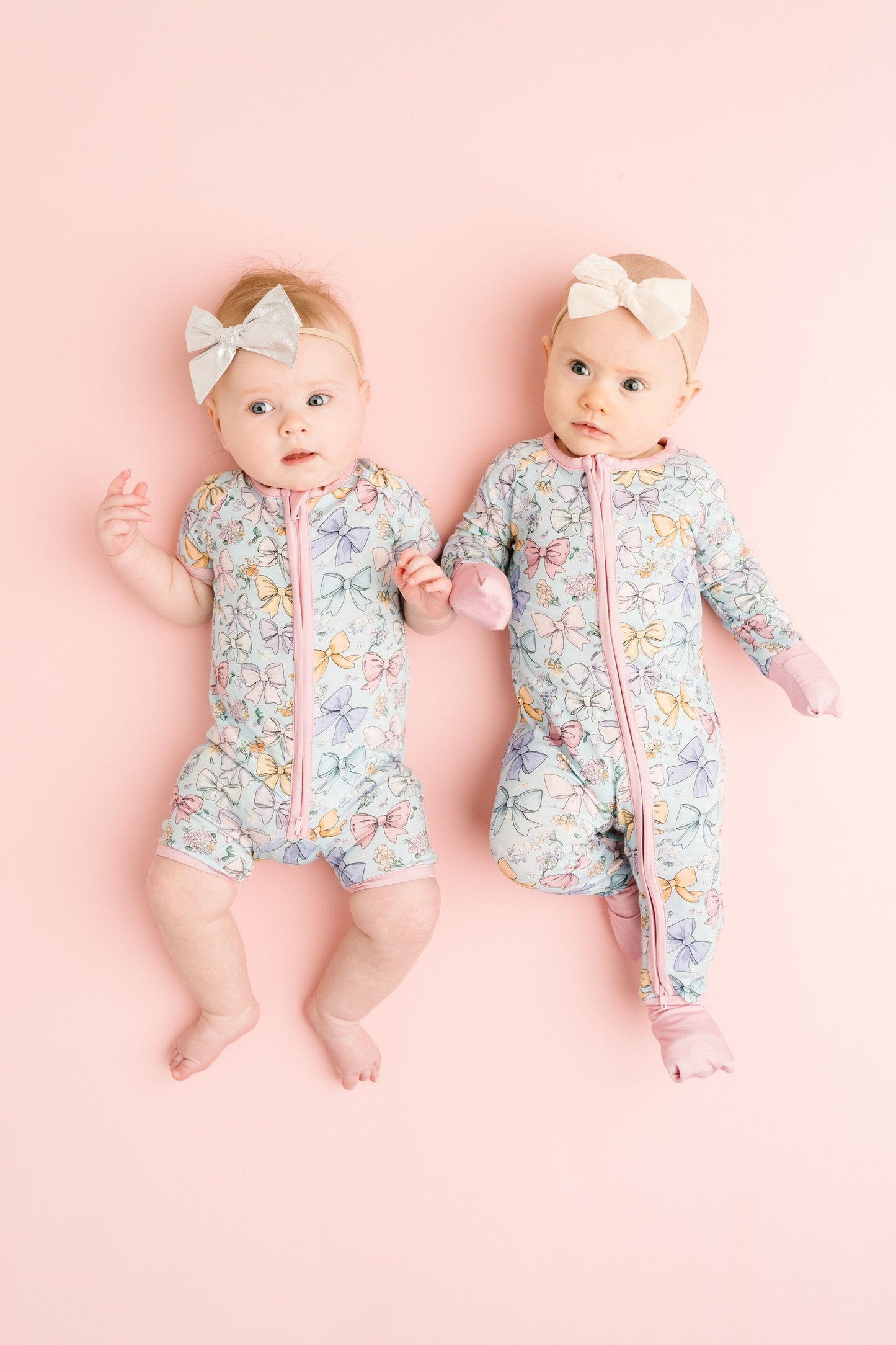Spring Bows Bamboo Short Romper