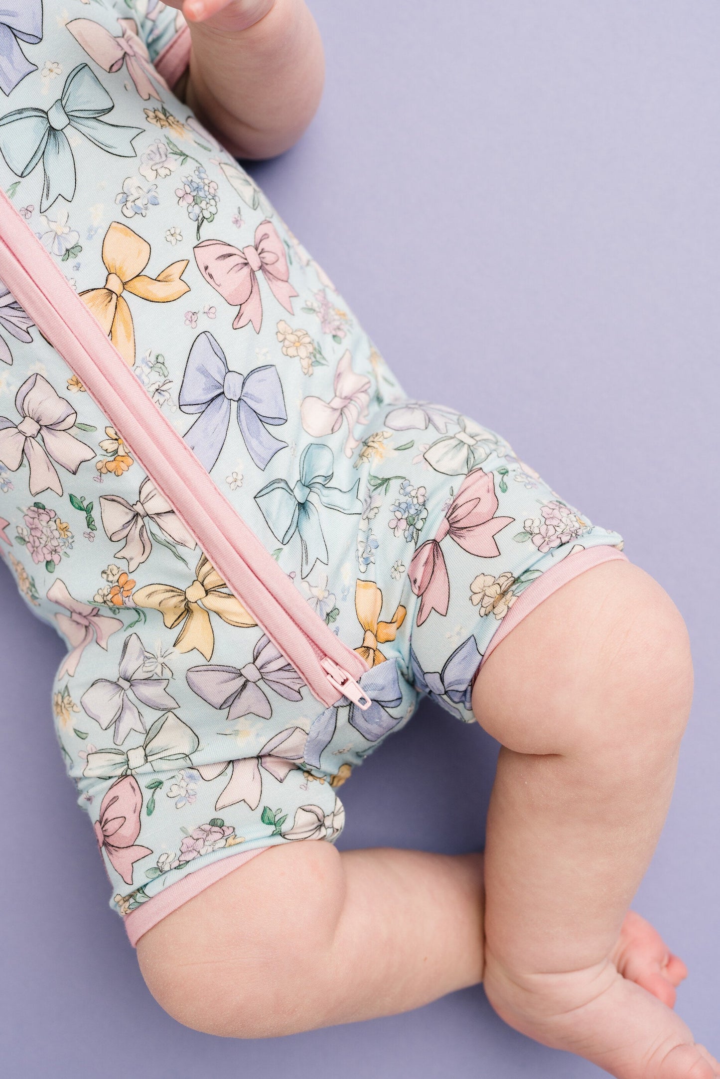 Spring Bows Bamboo Short Romper