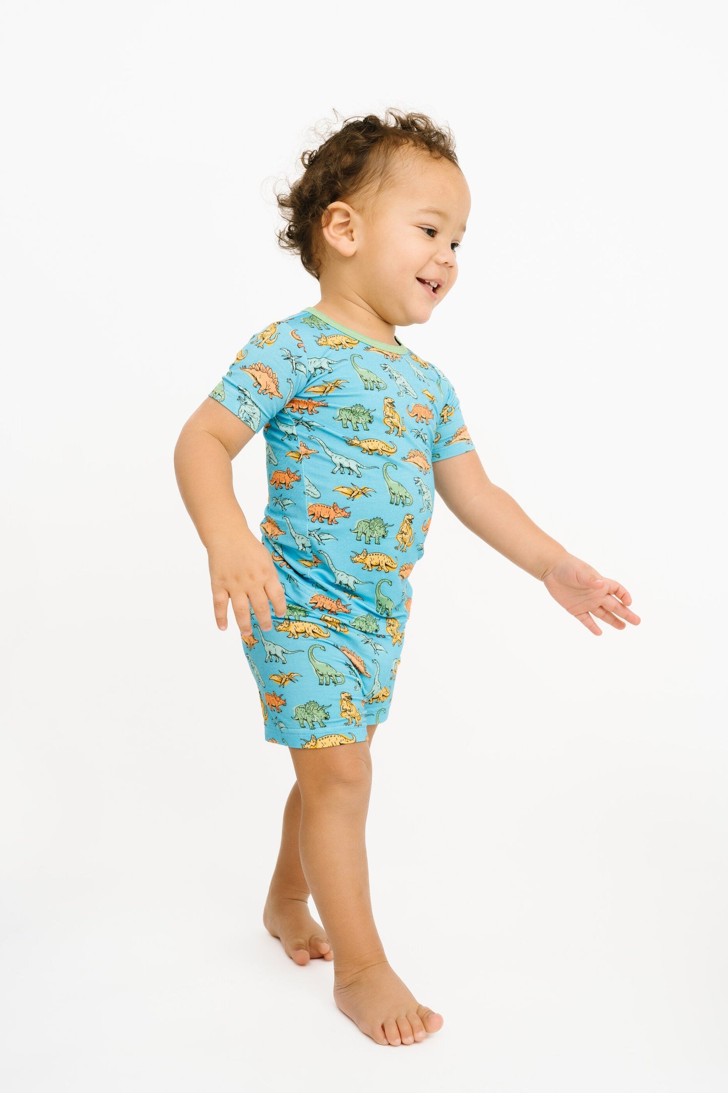 Dino Land Bamboo Shorts Set