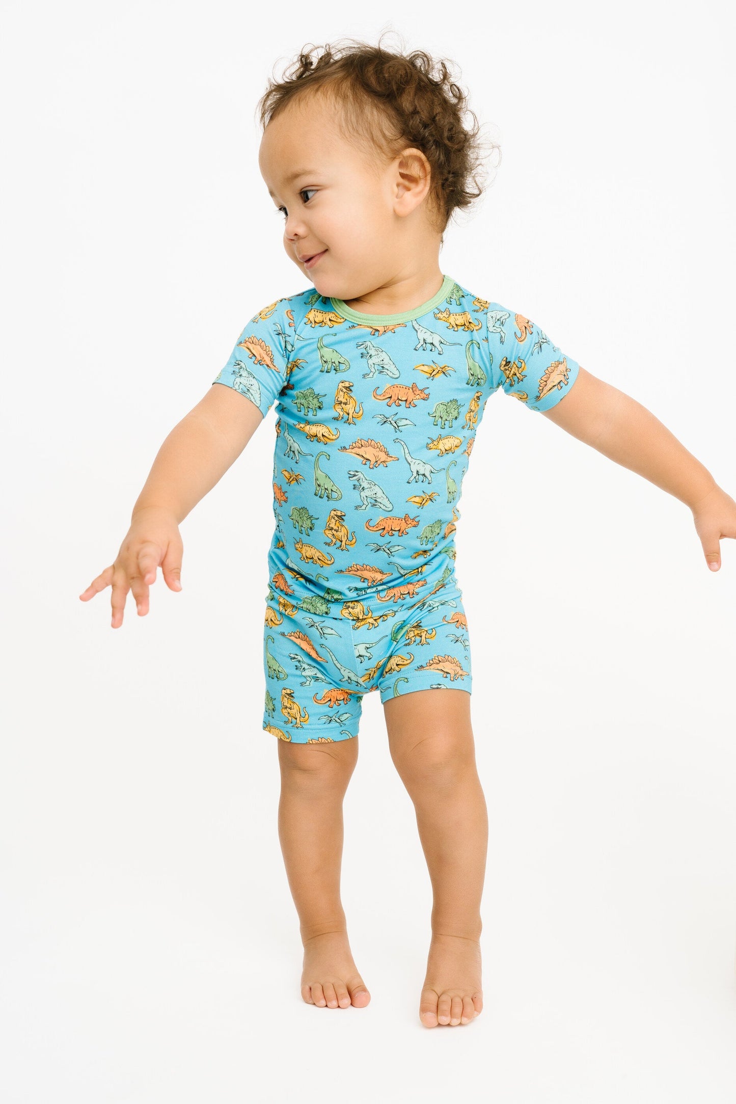 Dino Land Bamboo Shorts Set