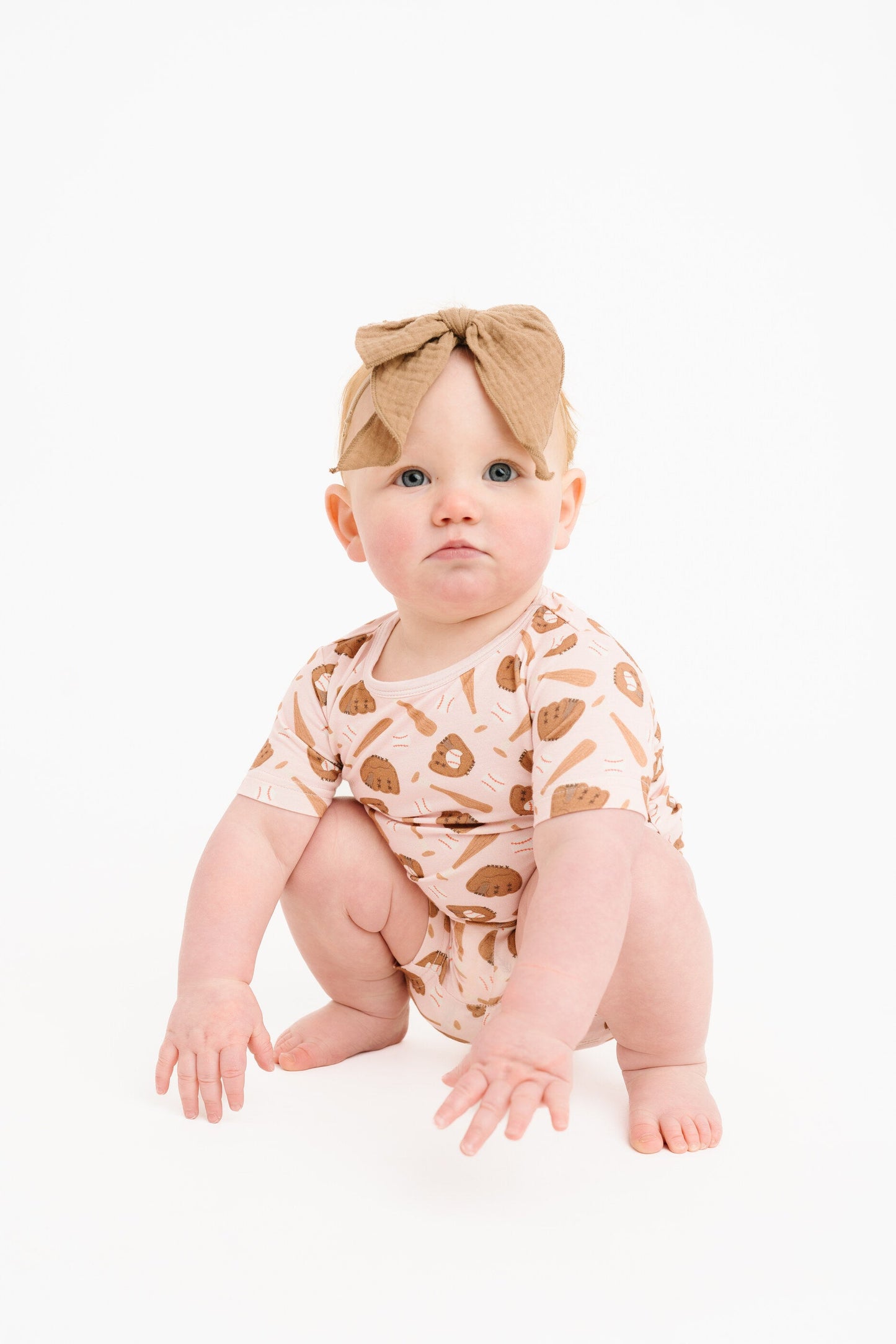 Home Run Pink Bamboo Shorts Set