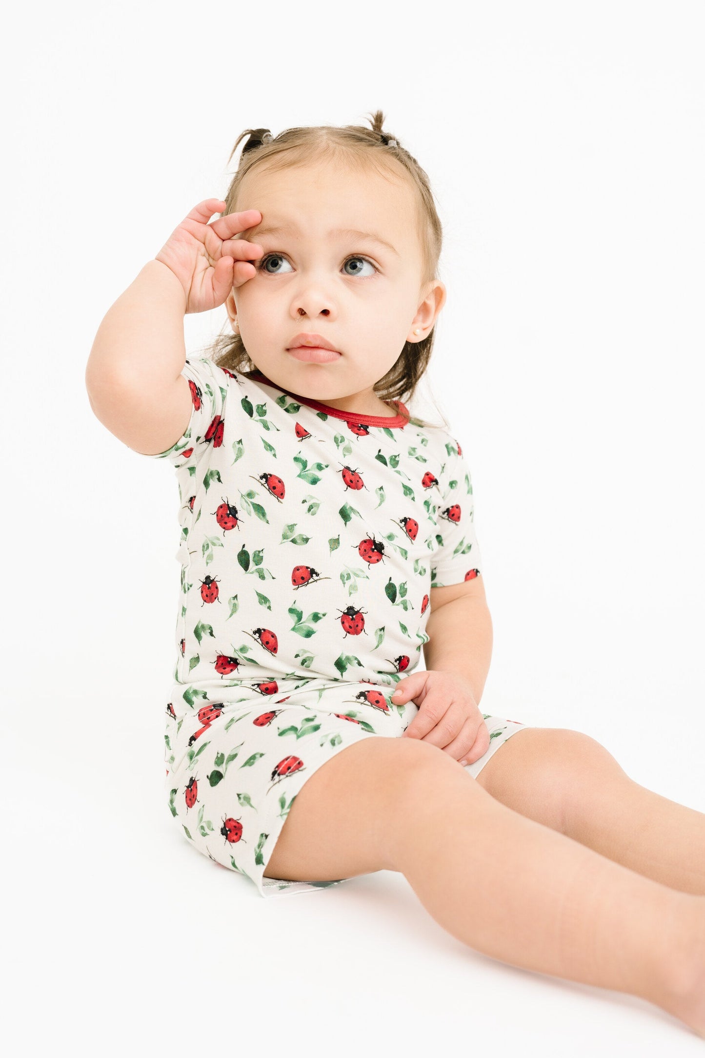 Little Ladybug Bamboo Shorts Set