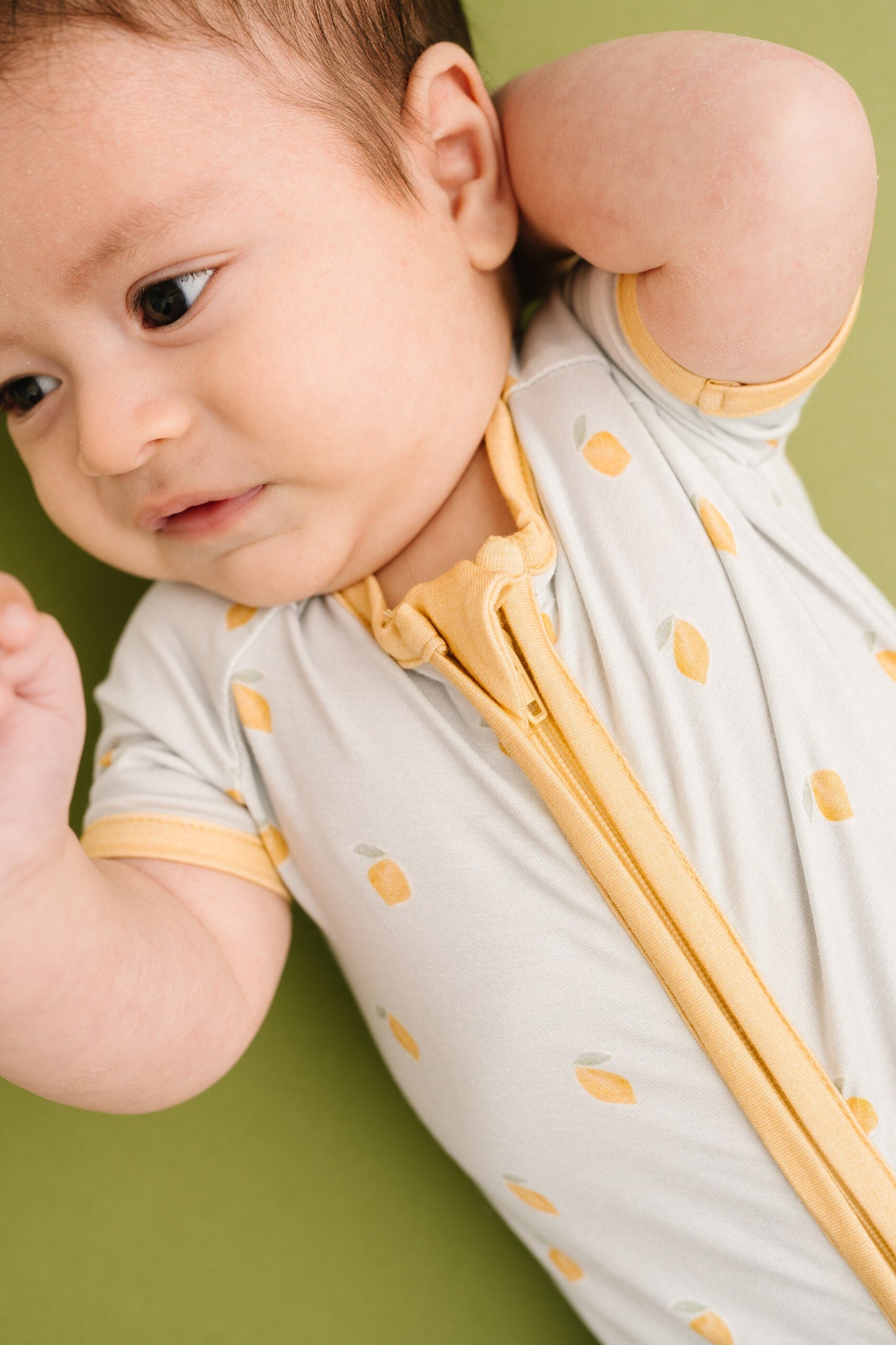 Lemon Delight Bamboo Short Romper