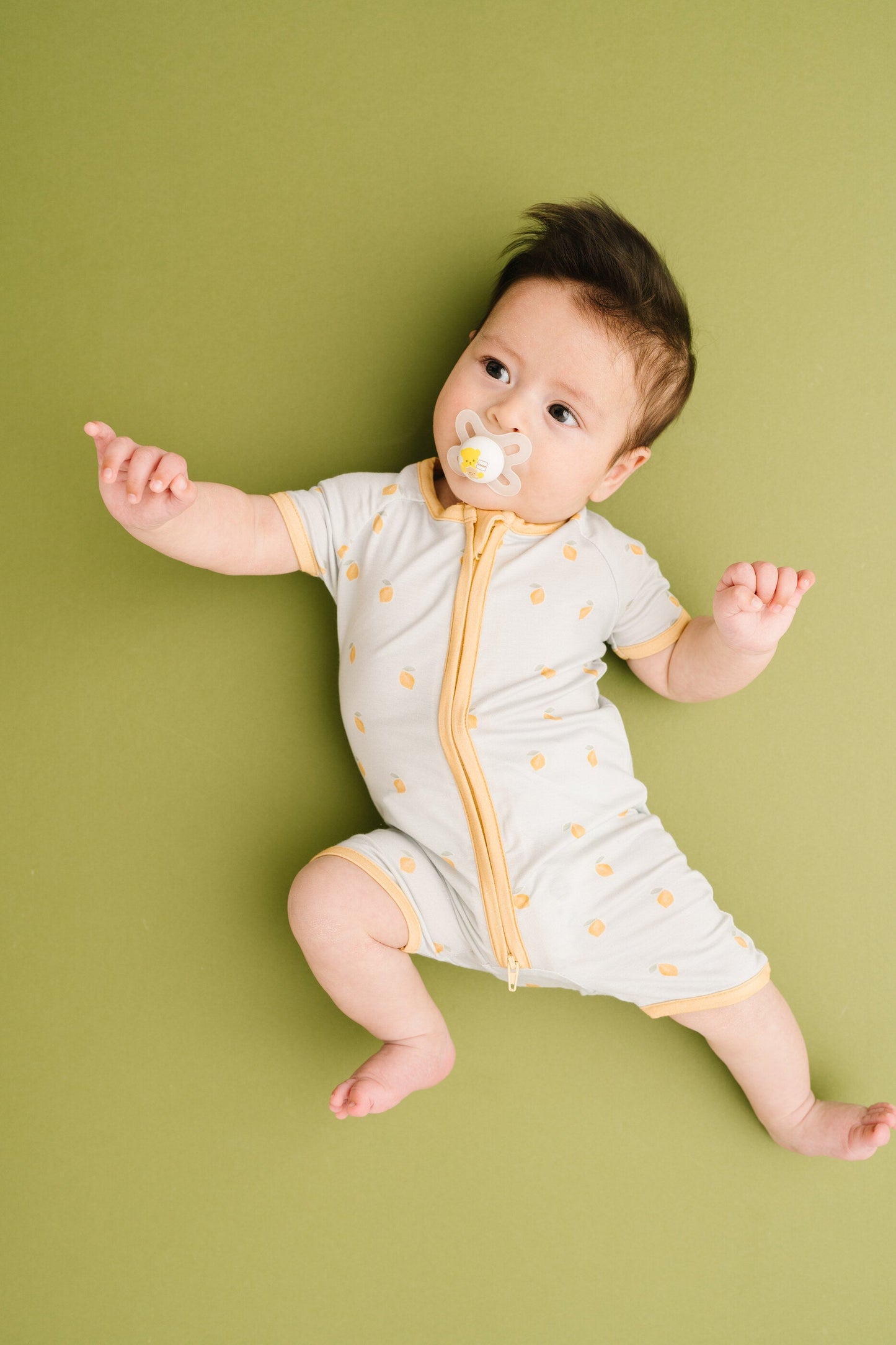 Lemon Delight Bamboo Short Romper