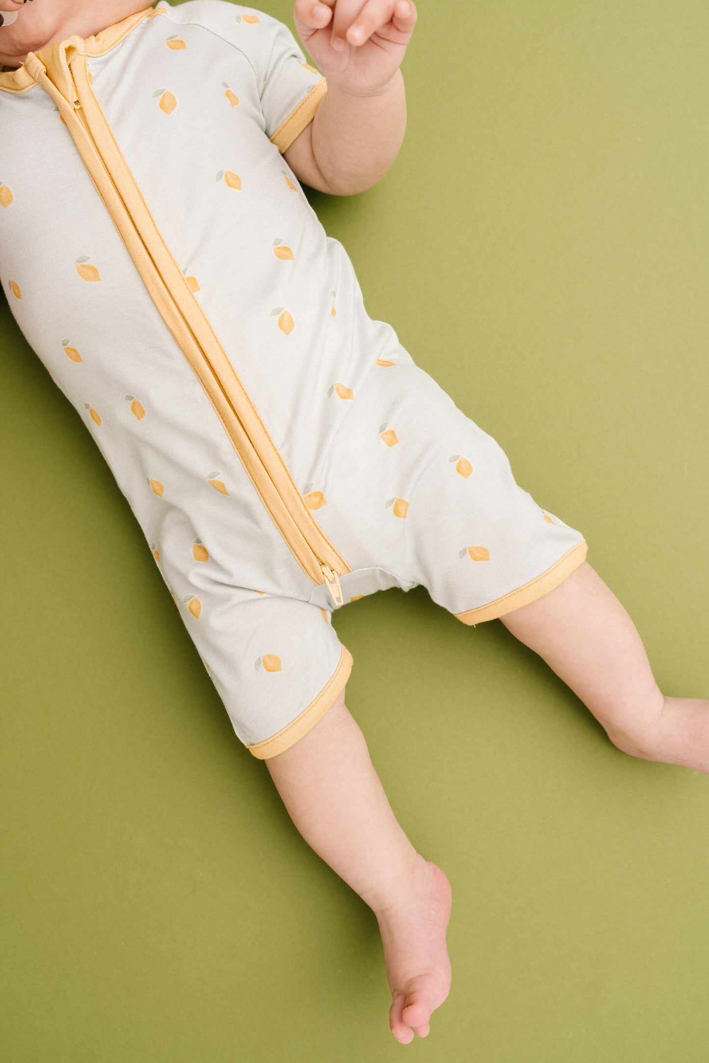Lemon Delight Bamboo Short Romper