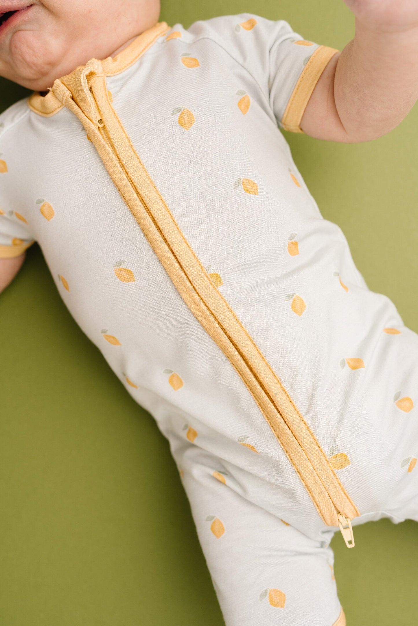 Lemon Delight Bamboo Short Romper
