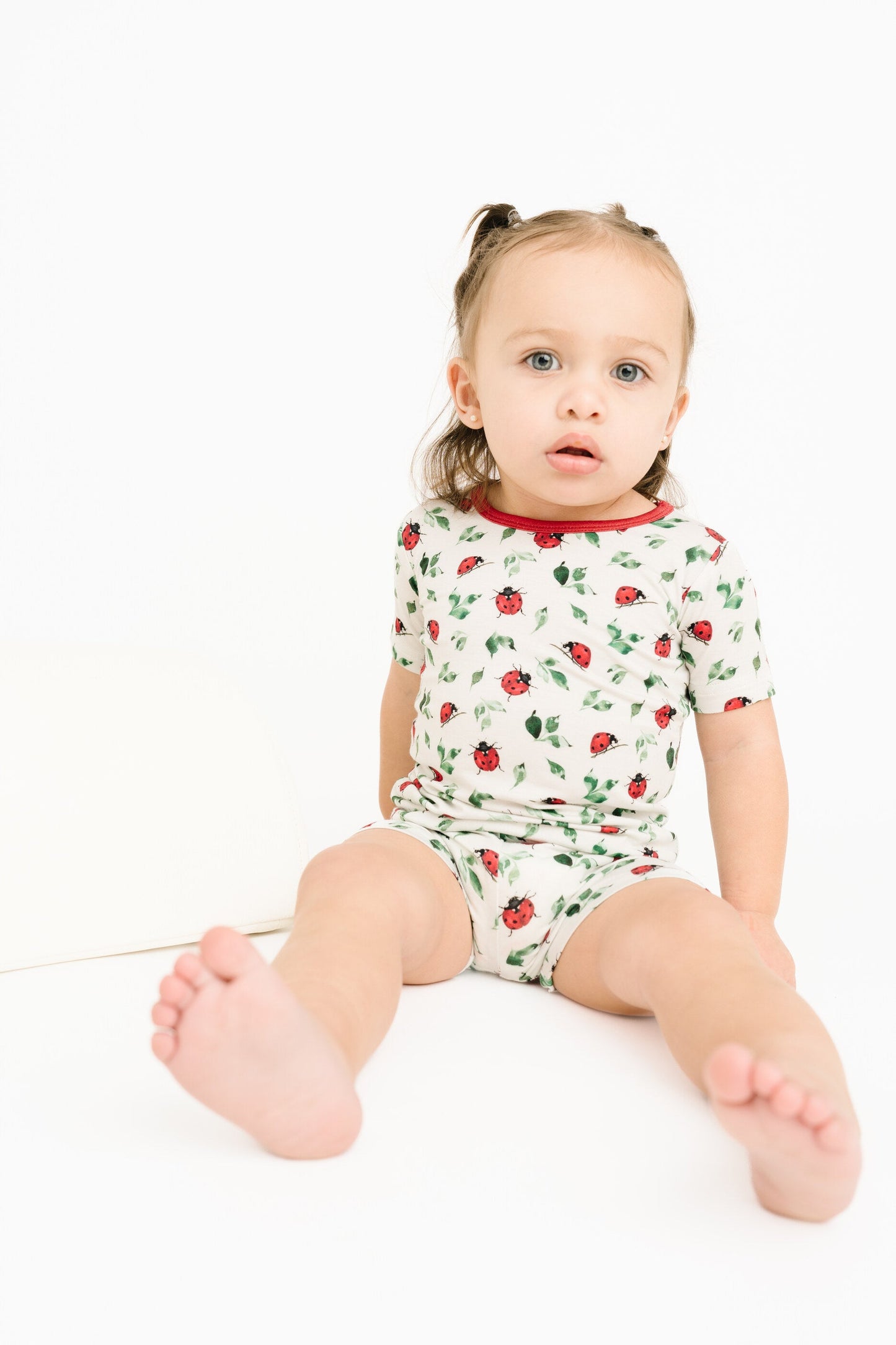 Little Ladybug Bamboo Shorts Set