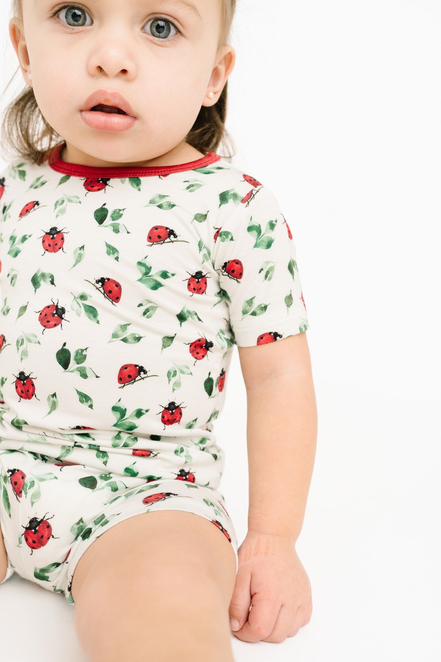 Little Ladybug Bamboo Shorts Set