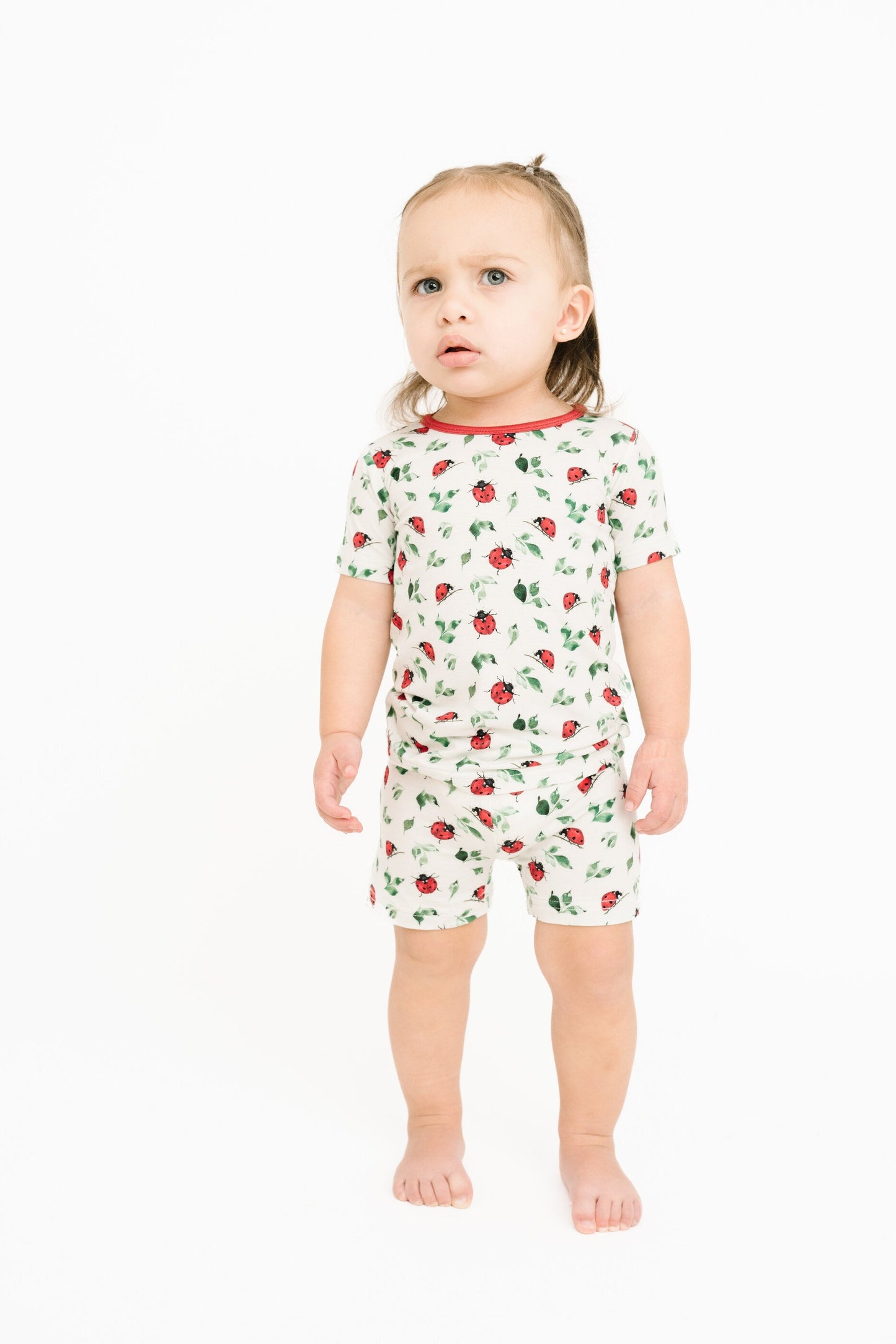 Little Ladybug Bamboo Shorts Set