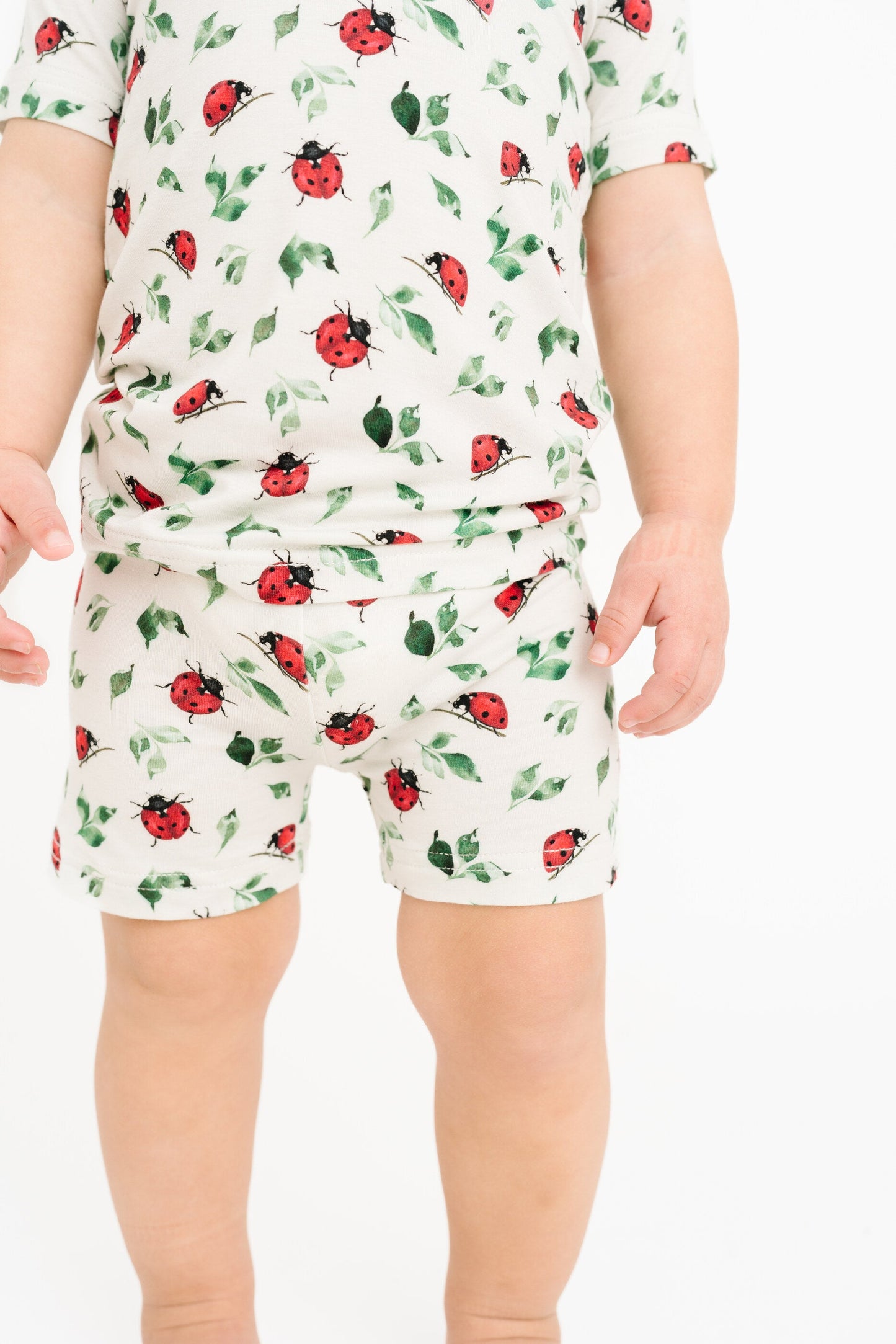 Little Ladybug Bamboo Shorts Set