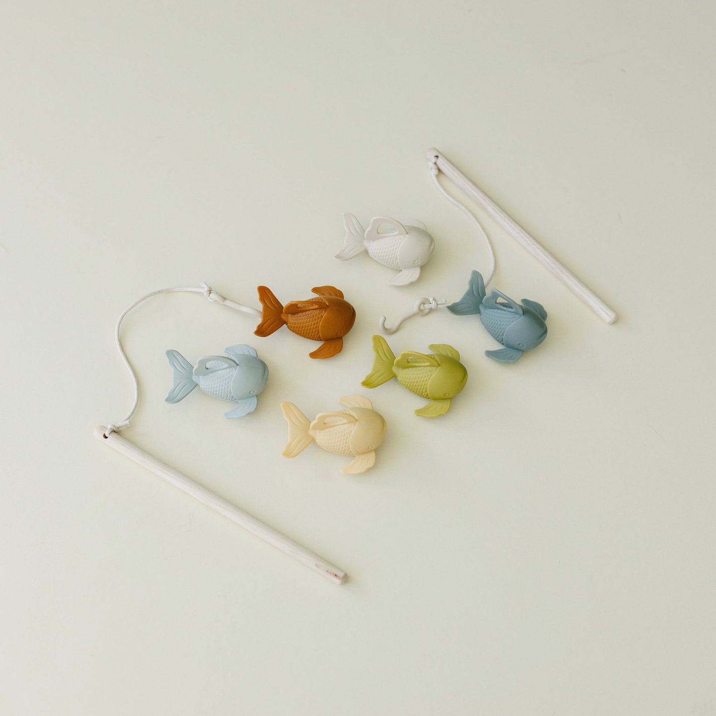 Silicone and Wood Fishing Play Set