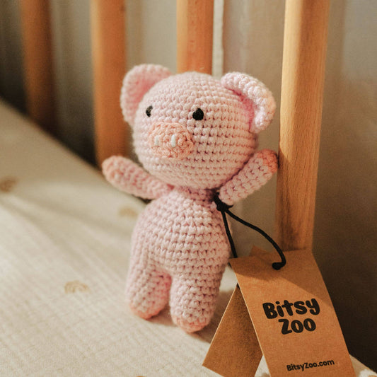 Wyatt the Wiggly Piggly - Bitsy Crochet Animal