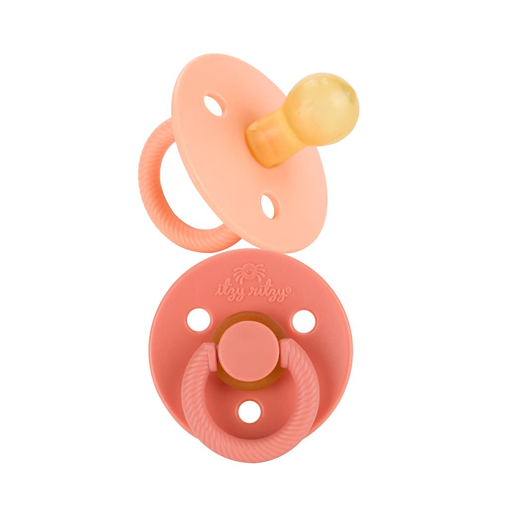 Itzy Soother™ Natural Rubber Paci Sets: Harbor + Coast