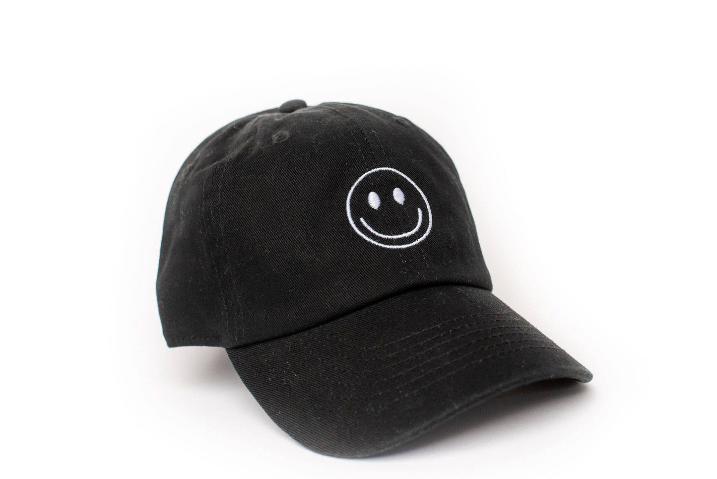 Black Smiley Face Hat: Toddler (1Y-4Y)