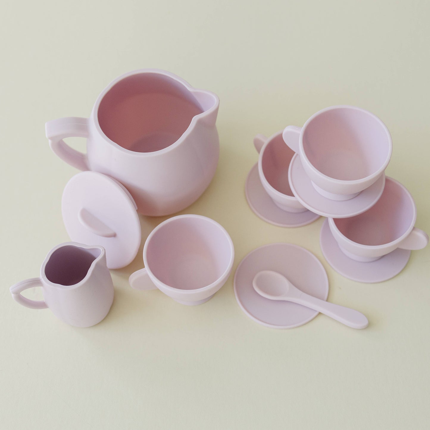 Primrose Pink Silicone Tea Play Set