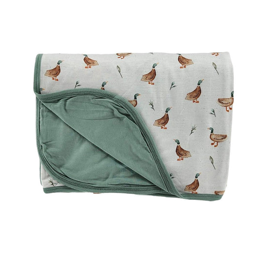 Puddle Ducks Bamboo Blanket