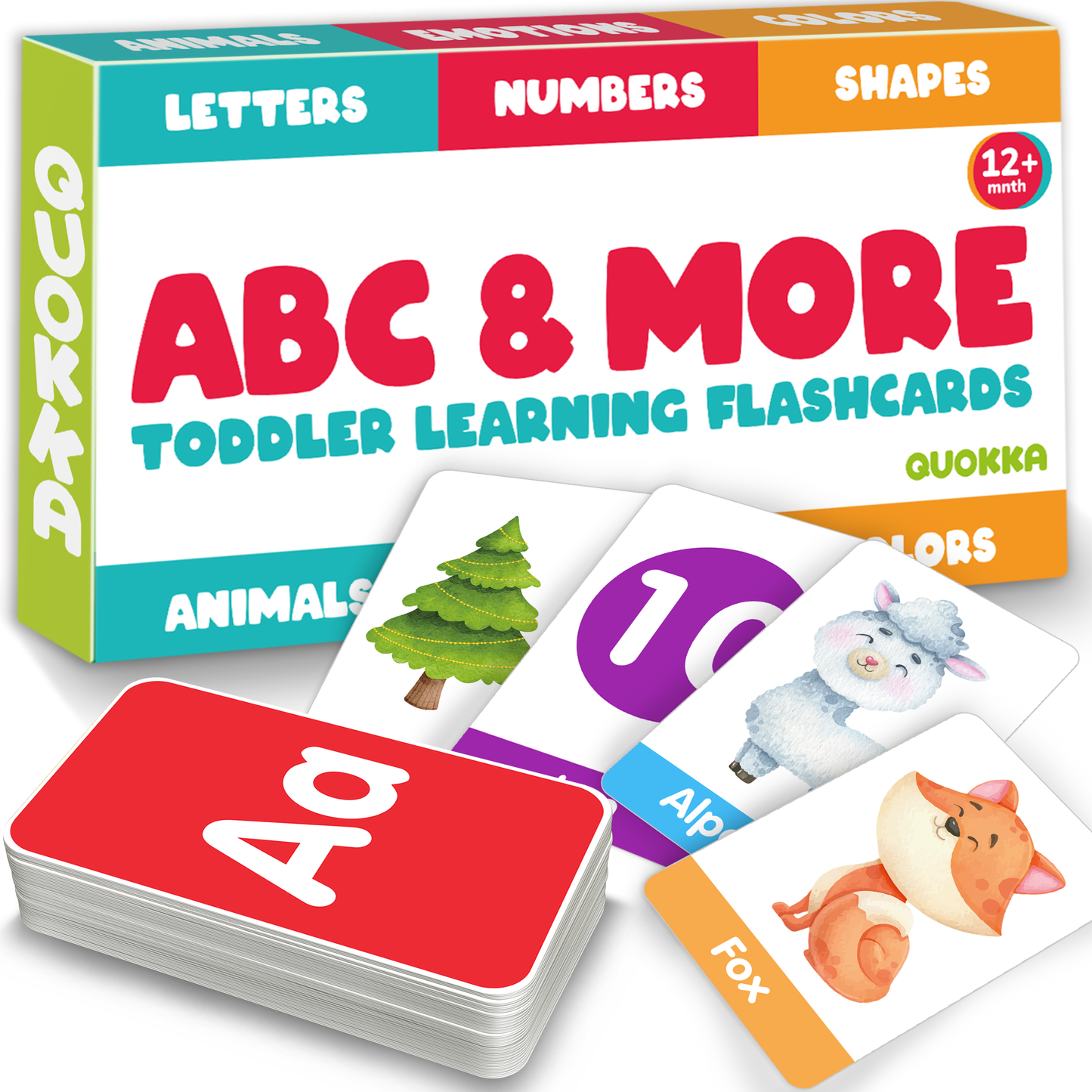 60 Learning Flash Cards for Toddlers | ABC, Numbers, Colors