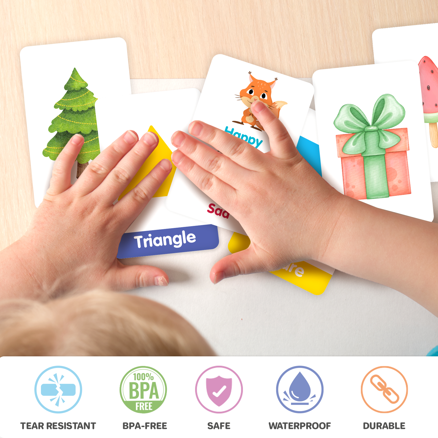 60 Learning Flash Cards for Toddlers | ABC, Numbers, Colors