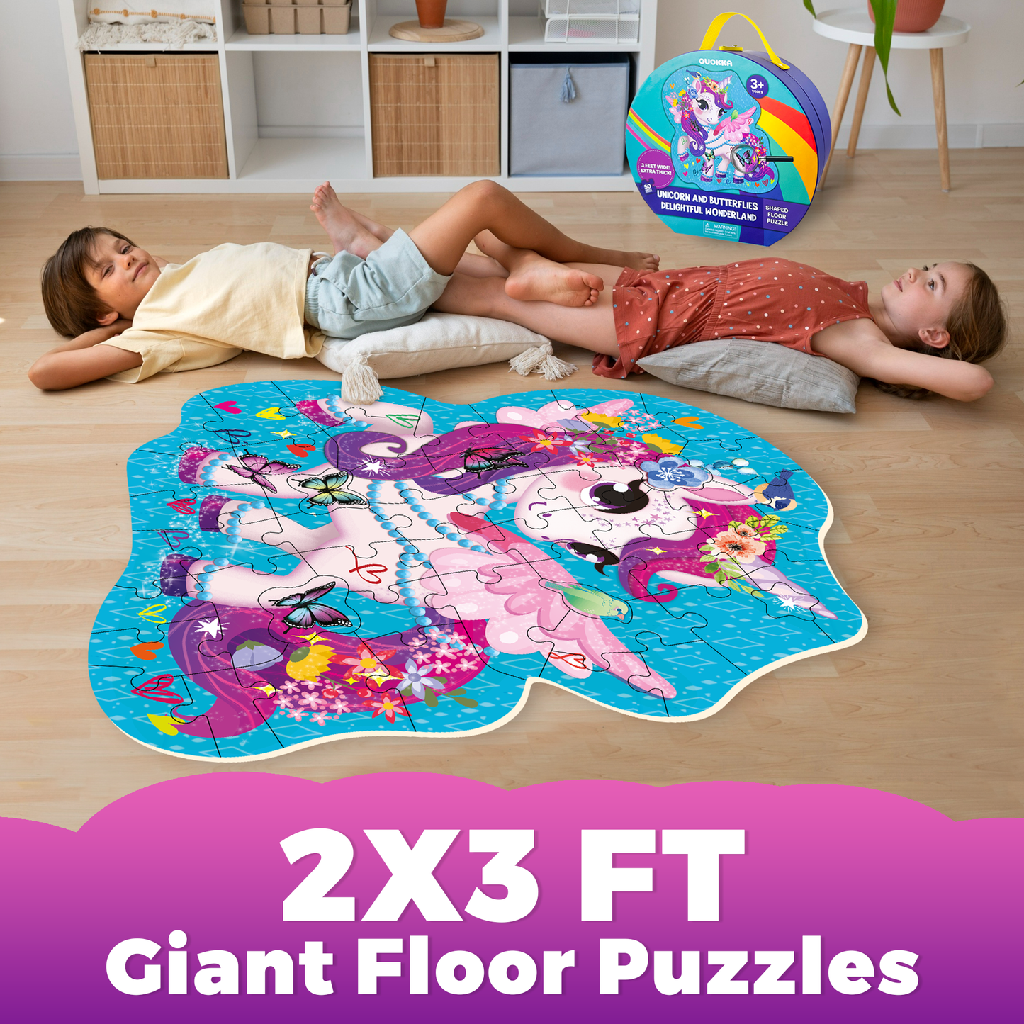 Giant 2x3 FT Shaped Floor Puzzles | Unicorn