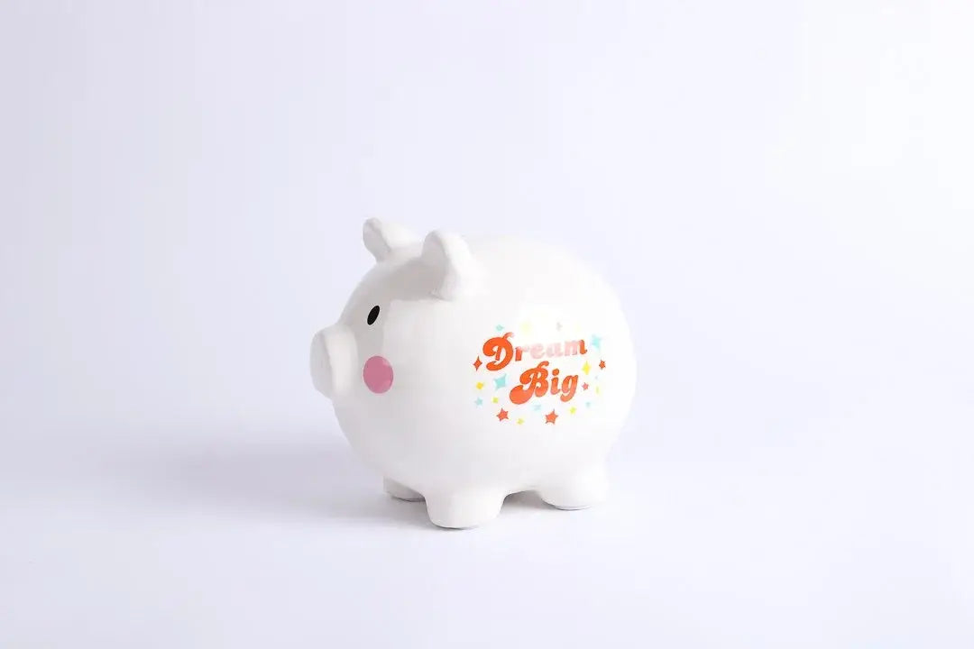 Ceramic Piggy Bank Dream Big