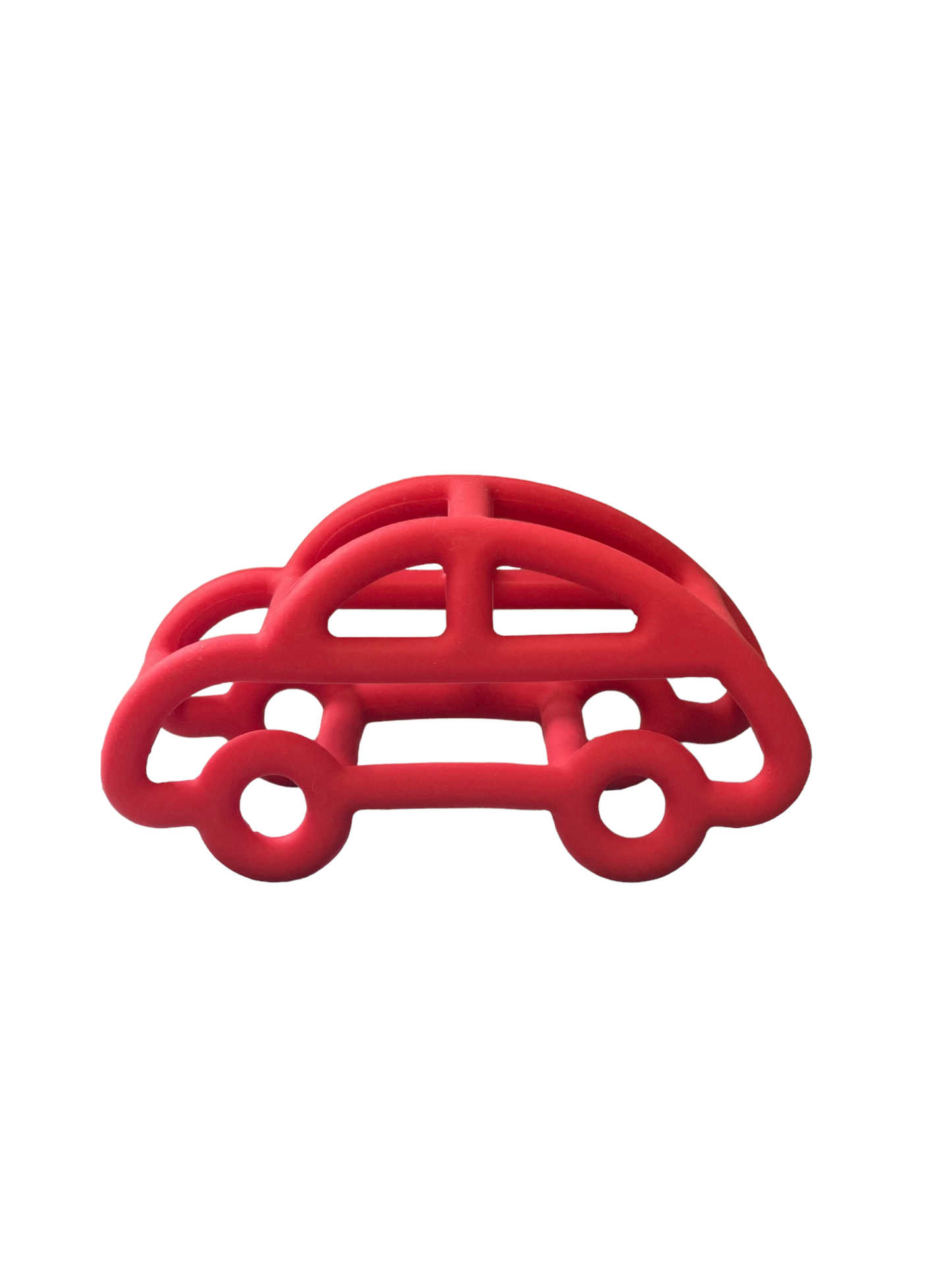 3D Silicone Car Teether: Navy Blue