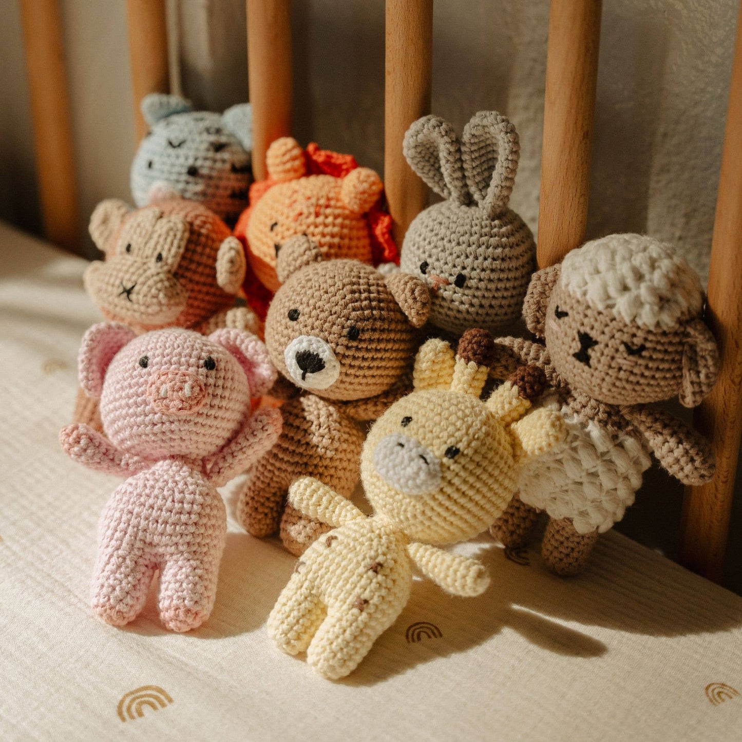 Sophie the Sleepy Sheepy - Bitsy Crochet Animal