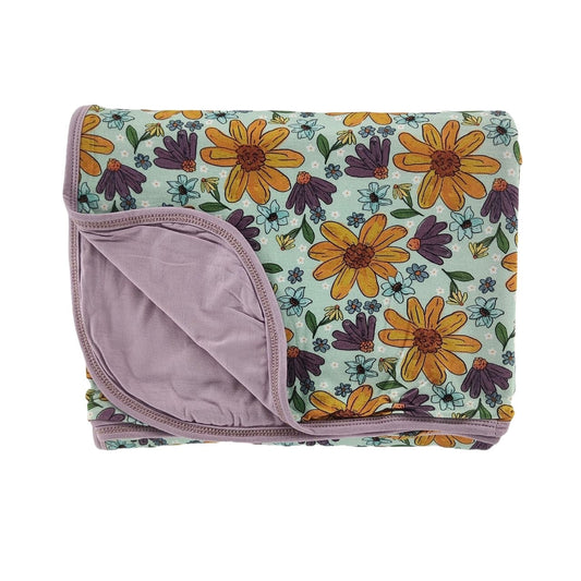 Laura Mae Floral Bamboo Blanket