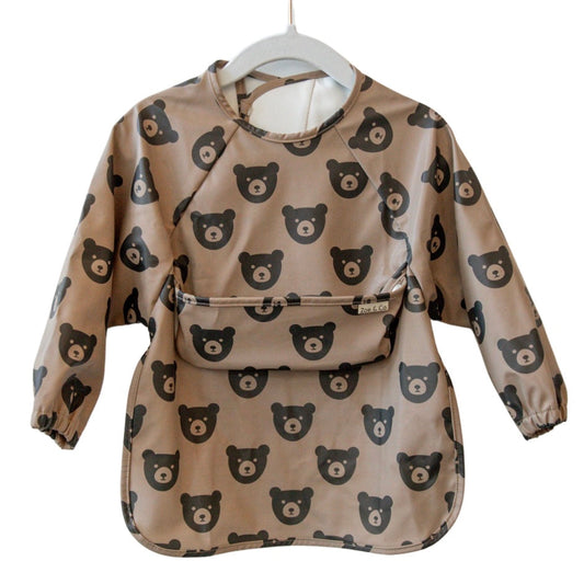 Brown Bear Baby Bib