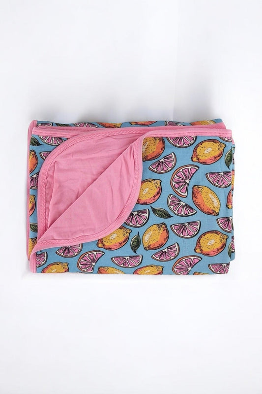 Pink Lemonade Bamboo Blanket