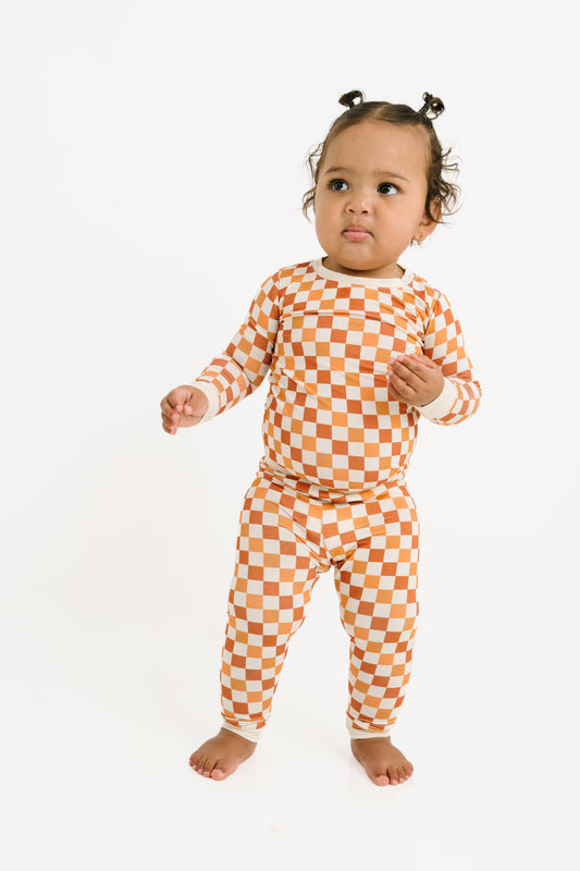 Fall Checkered Bamboo Set