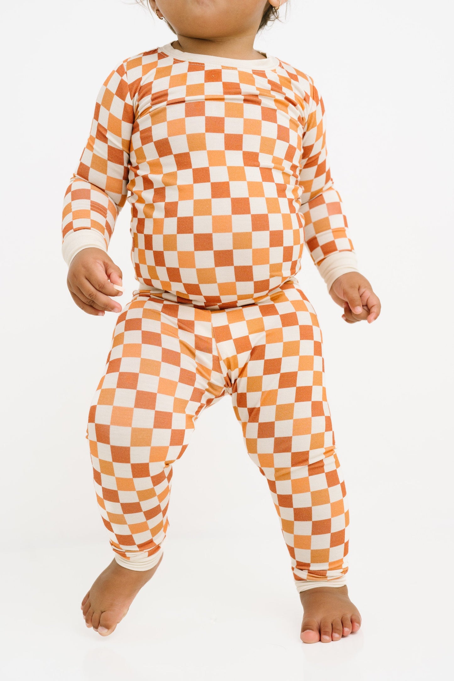 Fall Checkered Bamboo Set