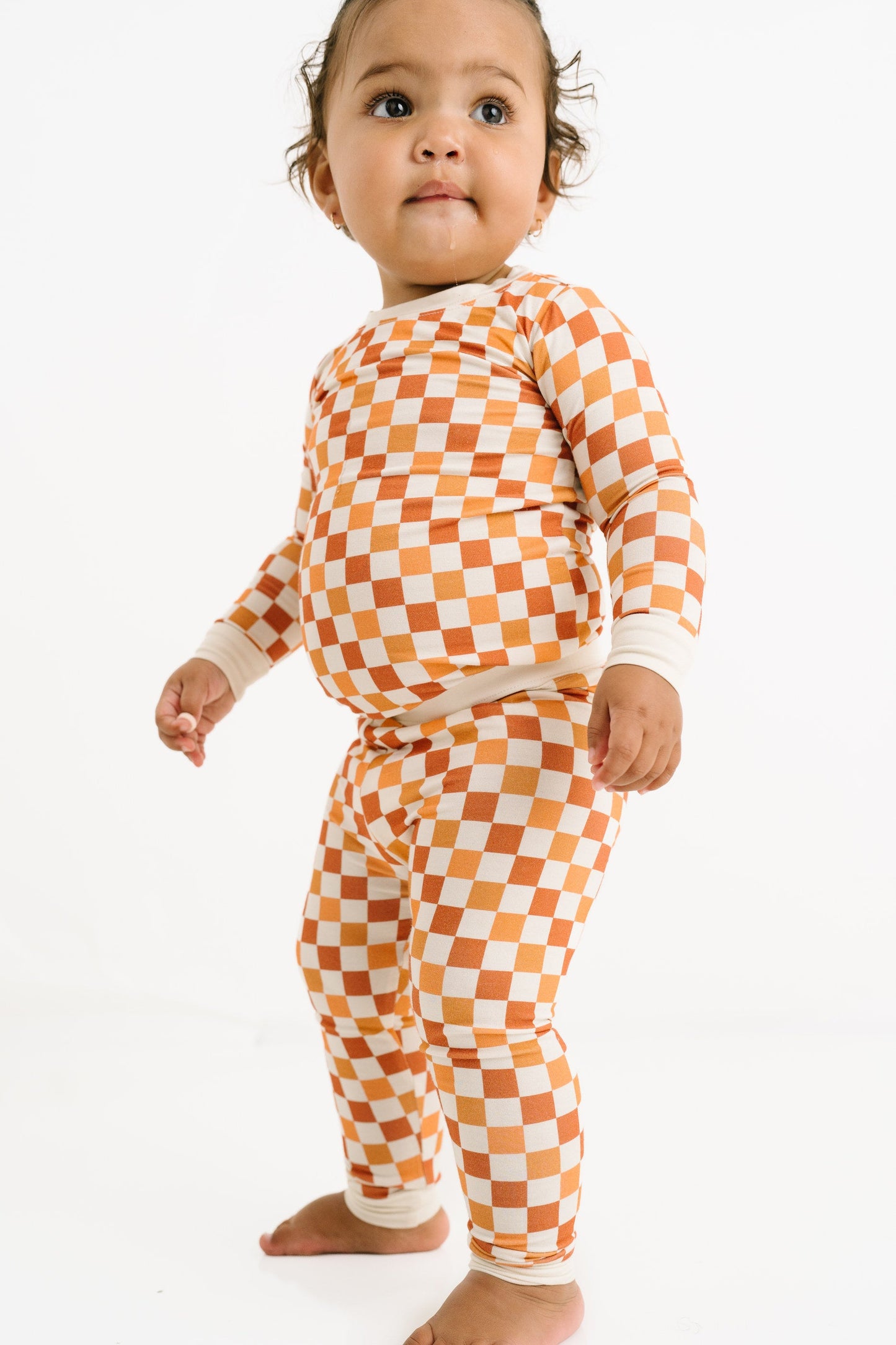 Fall Checkered Bamboo Set