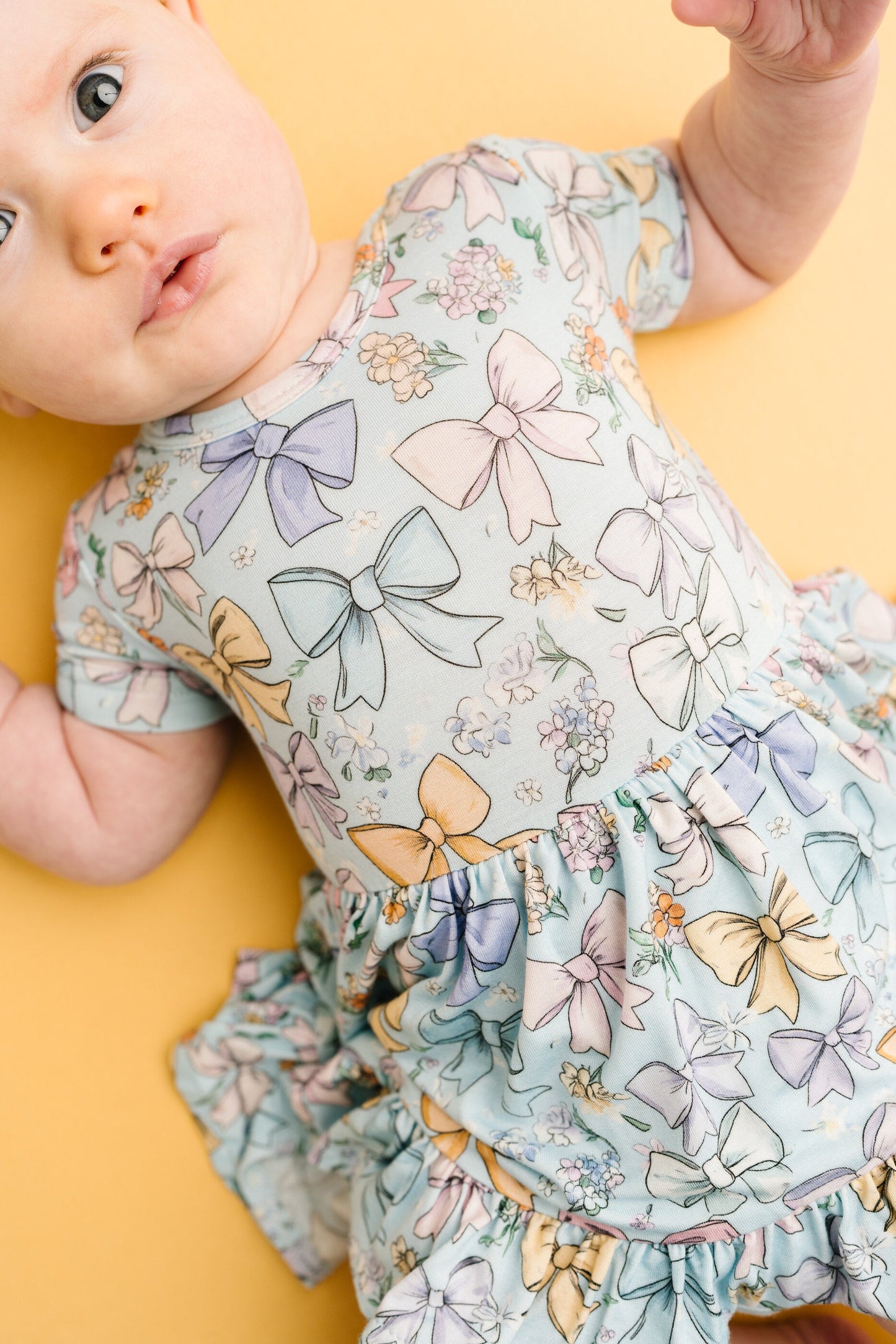 Spring Bows Bodysuit Dress