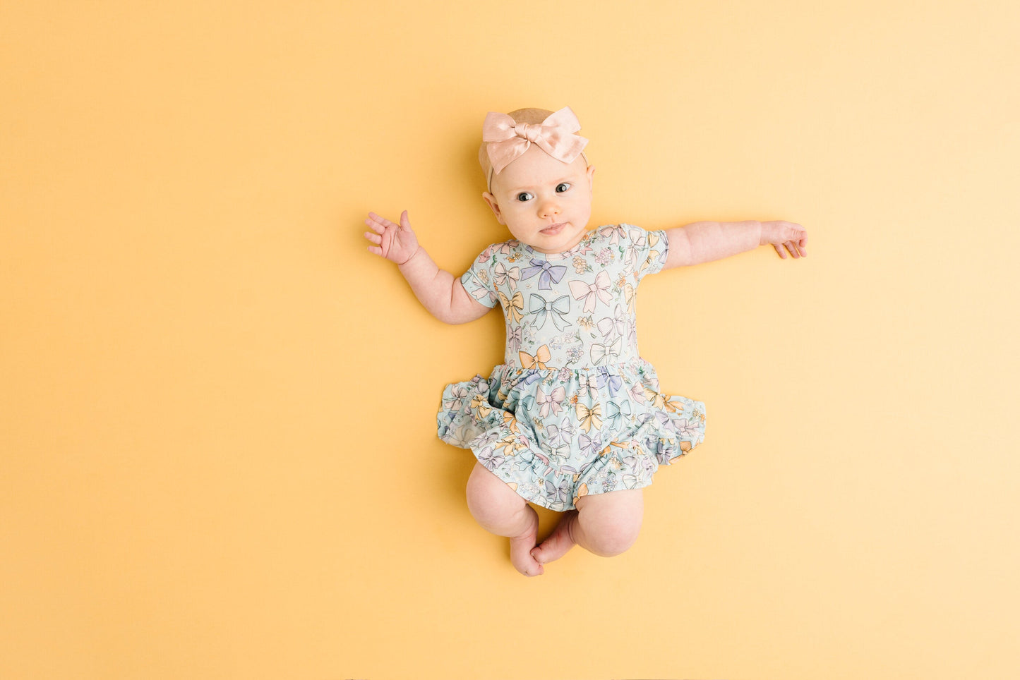 Spring Bows Bodysuit Dress