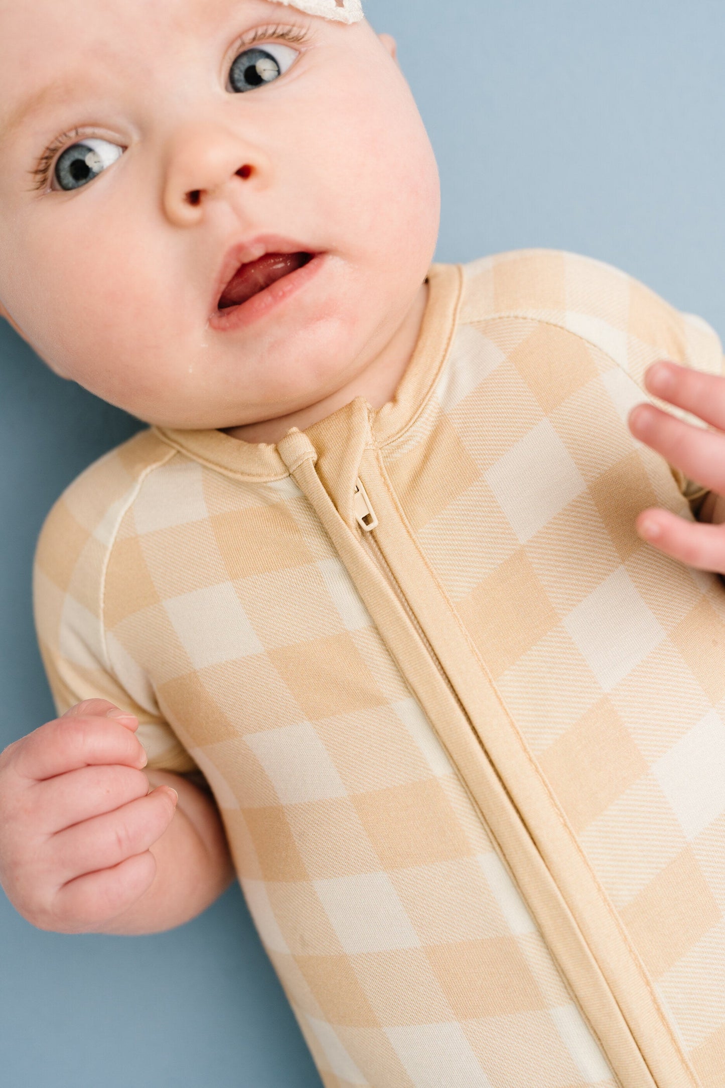 Desert Plaid Bamboo Short Romper