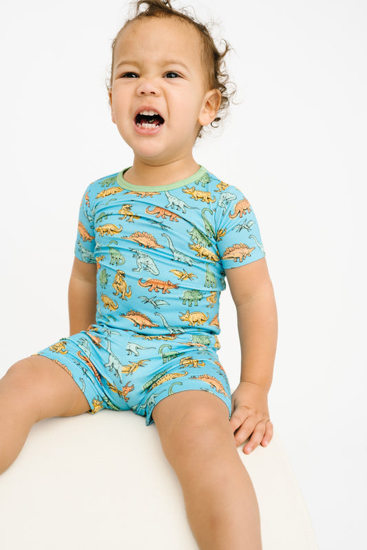 Dino Land Bamboo Shorts Set