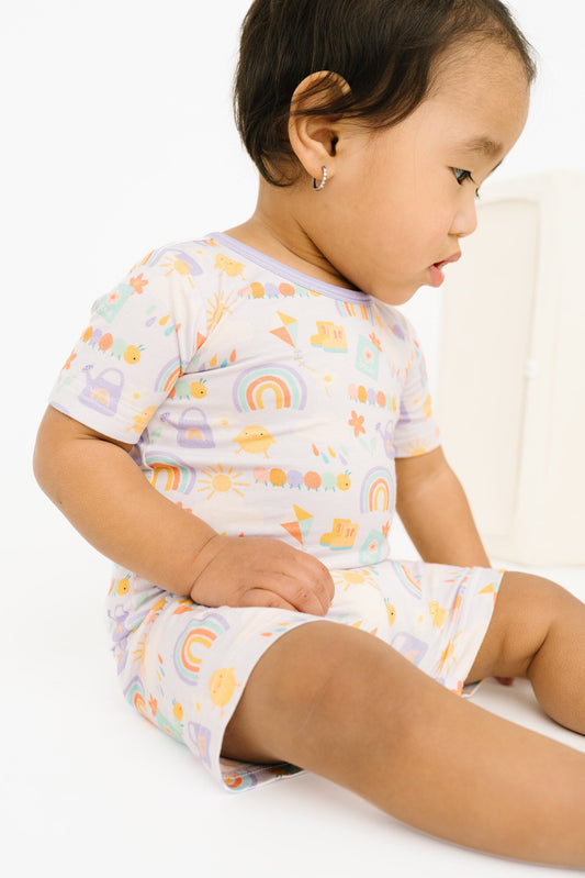 Spring Vibes Bamboo Shorts Set