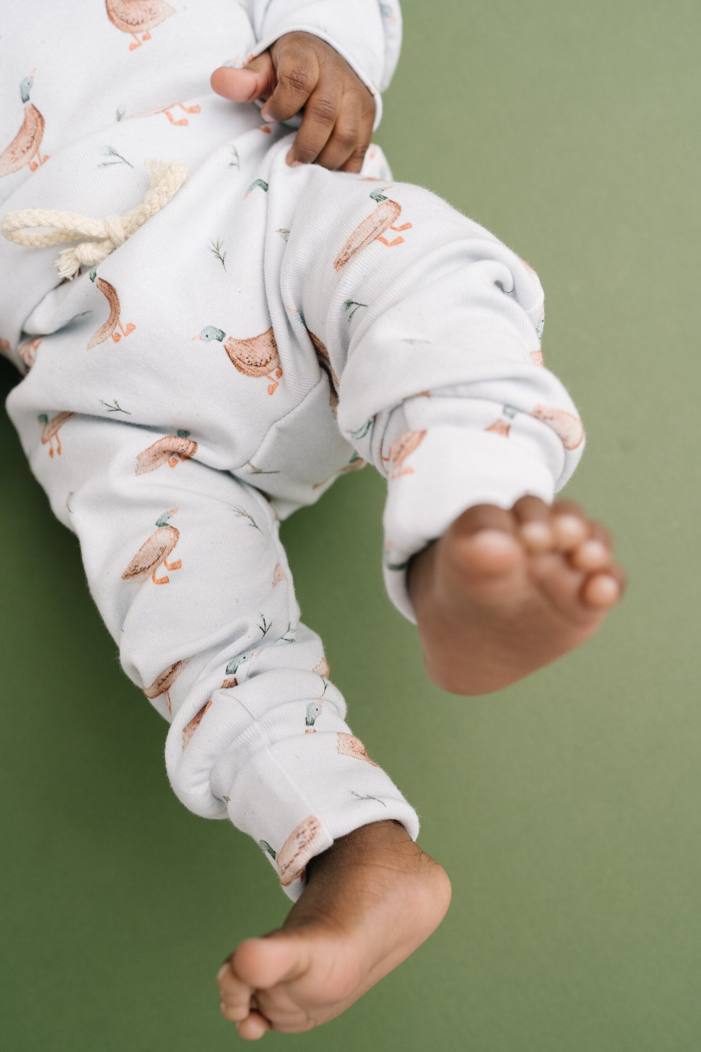 Puddle Ducks Hoodie Romper Set