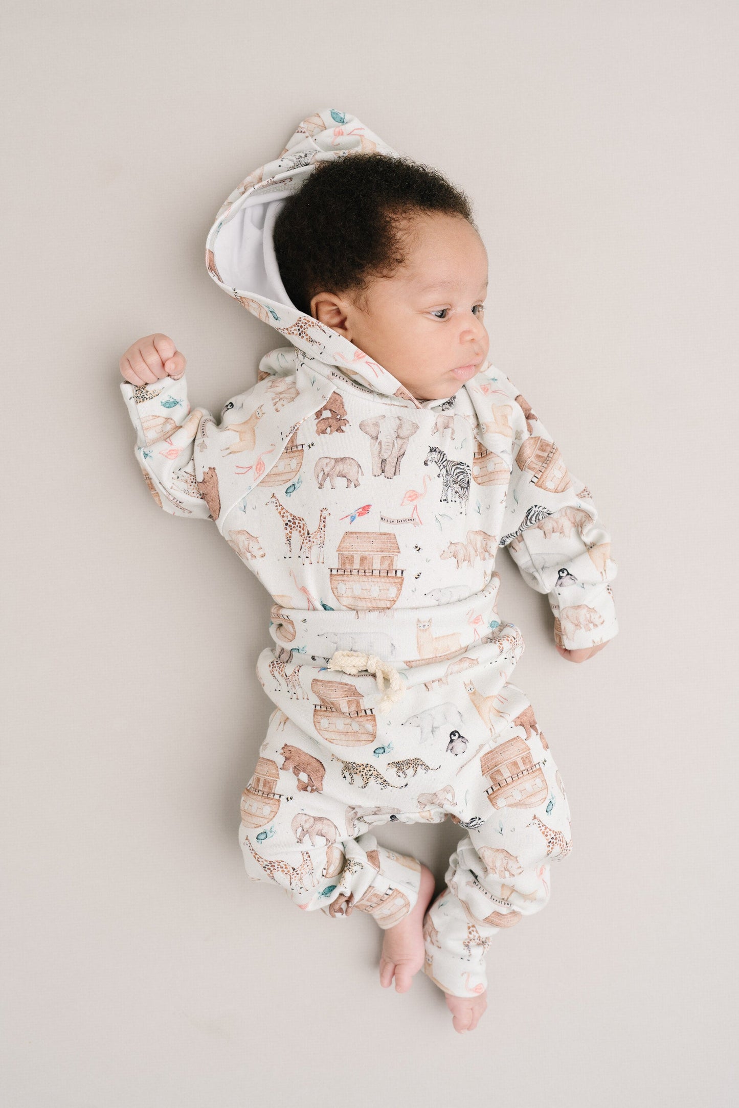 Noah's Ark Hoodie Romper Set