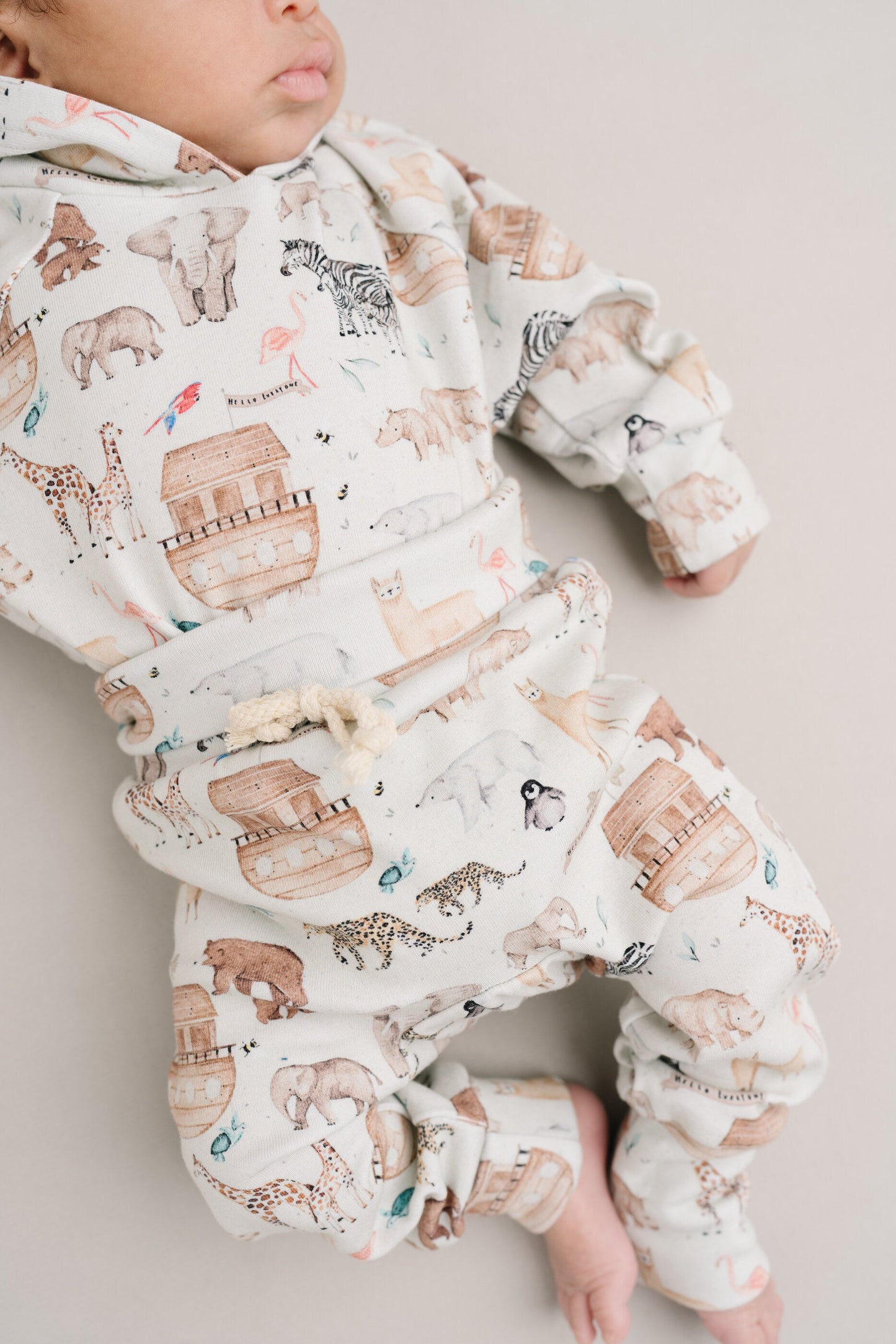 Noah's Ark Hoodie Romper Set